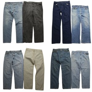 古着卸 まとめ売り USA製 リーバイス デニム パンツ 8枚セット (メンズ 44 /42 /40 ) アイボリー 濃紺 ブラックデニム MR9879 1円スタート