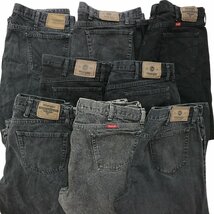 古着卸 まとめ売り Wrangler ラングラー パンツ 8枚セット (メンズ W42 /W40 ) ブラックデニム MR9430 1円スタート_画像6