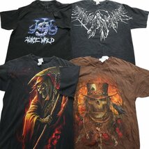 古着卸 まとめ売り スカル 髑髏 半袖Tシャツ 16枚セット (メンズ M ) スカル ドクロ 丸首 MR9223 1円スタート_画像2