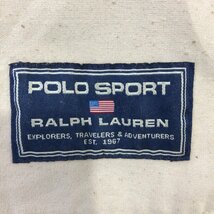 90年代 USA製 POLO SPORTS ポロスポーツ コーデュロイパンツ ボトムス シンチバック カーキ (メンズ W34 L34) 中古 古着 Q0876_画像8