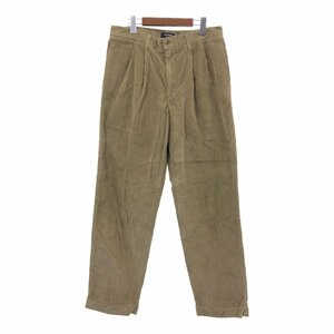 90年代 DOCKERS ドッカーズ 2タック コーデュロイパンツ ボトムス ブラウン (メンズ W33 L32) 中古 古着 Q1005