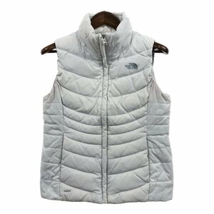 THE NORTH FACE ノースフェイス ダウンベスト アウトドア 550フィルパワー ホワイト (レディース M/M) 中古 古着 Q0991