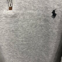 Polo by Ralph Lauren ポロ ラルフローレン ワンポイントロゴ ハーフジップ コットンニット セーター (メンズ XXL) 中古 古着 Q1533_画像4