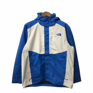 THE NORTH FACE ノースフェイス HYVENT マウンテンパーカー ジャケット アウトドア リップストップ ブルー (メンズ L) 中古 古着 Q1648