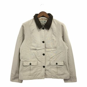 【B品】 L.L.Bean エルエルビーン カバーオール アウター アウトドア ベージュ (レディース XL REG) 中古 古着 Q0784