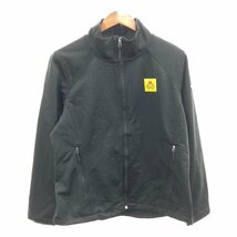 THE NORTH FACE ノースフェイス 企業ロゴ ソフトシェルジャケット アウトドア WINDWALL ブラック (レディース XL) 中古 古着 Q1722_画像1