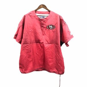 90年代 STARTER スターター PRO LINE NFL サンフランシスコ・49ers 半袖ナイロンジャケット プロチーム (メンズ XXL) 中古 古着 Q1738