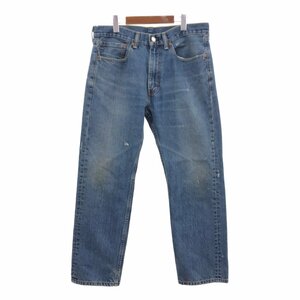 Levi's リーバイス 505 デニムパンツ アメカジ ネイビー (メンズ W34 L30) 中古 古着 Q1873