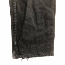 90年代 イギリス製 Levi's リーバイス 501 後染め ブラックデニムパンツ アメカジ ユーロ (メンズ W33 L34) 中古 古着 P8876_画像7