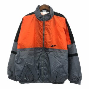 Reebok リーボック ナイロンジャケット ジャケット スポーツ 防寒 グレー (メンズ XL) 中古 古着 Q1839 1円スタート