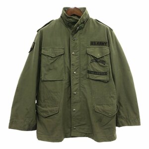 US ARMY M65 フィールドジャケット 3rd ミリタリージャケット ミリタリー 戦闘服 オリーブ (メンズ MEDIUM LONG) Q720 1円スタート