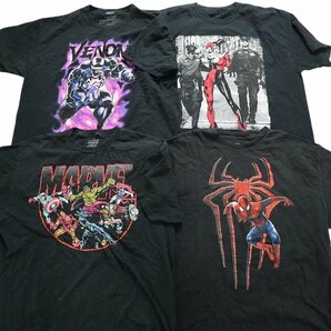 古着卸 まとめ売り マーベル DCコミック 半袖Tシャツ 16枚セット (メンズ XL ) シンプル ロゴ MS0106 1円スタートの画像2