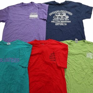 古着卸 まとめ売り カラーmix プリント 半袖Tシャツ 20枚セット (メンズ L ) シンプル ロゴ MS0137 1円スタートの画像5
