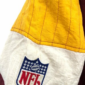 STARTER スターター NFL ワシントン レッドスキンズ ナイロン 中綿入りプルオーバー ジャケット アメカジ ワインレッド (メンズ M) 中古の画像5