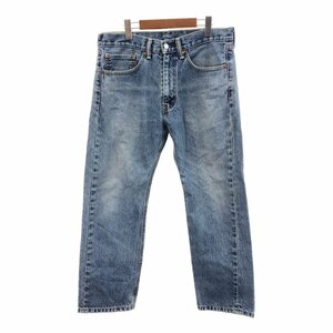 Levi's リーバイス 505 デニムパンツ アメカジ ブルー (メンズ W34 L29) 中古 古着 Q2007