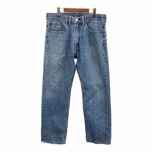 Levi's リーバイス 505 デニムパンツ アメカジ ブルー (メンズ W34 L30) 中古 古着 Q2018