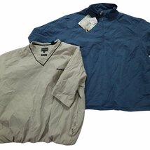 古着卸 まとめ 半袖ナイロンプルオーバー ジャケット 6枚(メンズ Ｌ /XL ) ハーフジップ ナイキ カラー系 ワンポイントロゴ MS0526_画像4