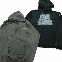 古着卸 まとめ売り チャンピオン パーカー スウェット 8枚セット (メンズ XL /2XL ) フーディー ブランドロゴ カラー系 プリント MR4295_画像5