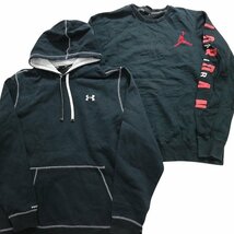 古着卸 まとめ売り スポーツブランドMIX スウェット 7枚セット (メンズ Ｌ /XL ) ジョーダン アンダーアーマー アディダス プーマ MR0699_画像3