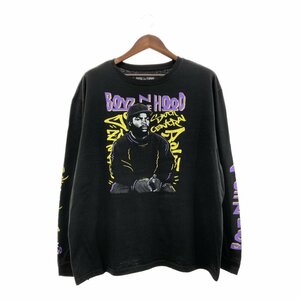 BOYZ N THE HOOD ボーイズン・ザ・フッド アイス・キューブ 長袖Ｔシャツ 大きいサイズ 袖プリント (メンズ 2XL) 中古 古着 Q2166