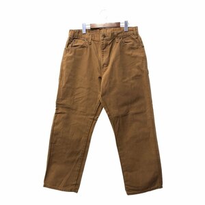 Dickies ディッキーズ ダック ペインター ワークパンツ ベージュ (メンズ 34×32相当) 中古 古着 Q2325