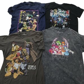 古着卸 まとめ売り キャラクター 半袖Tシャツ 16枚セット (メンズ S ) マリオ シンプソンズ ジョジョ ディズニー MS1209の画像2