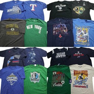 古着卸 まとめ売り プロチーム 半袖Tシャツ 16枚セット (メンズ L /XL ) NFL MLB レッドソックス マーヴェリックス MS1230