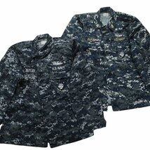 古着卸 まとめ売り 米軍実物 ミリタリー カモ柄MIXジャケット 8枚セット (メンズ M ) NAVY チョコチップ マルチカム MS1302_画像2