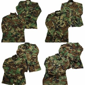 古着卸 まとめ売り フィールドジャケット BDU ウッドランド 米軍実物 ミリタリー 8枚セット (メンズ XS /S ) 93年製 ARMY MS1360