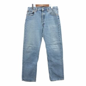 90年代 USA製 Levi's リーバイス 501 デニムパンツ アメカジ ブルー (メンズ W34 L32) 中古 古着 Q2456