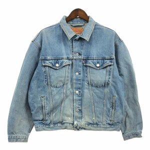 カナダ製 Levi's リーバイス 75525-4891 デニム トラッカージャケット アメカジ ブルー (メンズ L) 中古 古着 Q2455