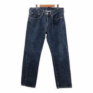 Levi's リーバイス 505 デニムパンツ アメカジ ブルー (メンズ W34 L32) 中古 古着 Q2530