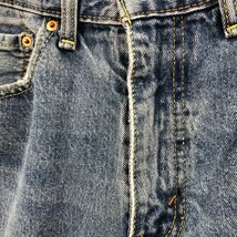 Levi's リーバイス 505 デニムパンツ アメカジ ブルー (メンズ W33 L32) 中古 古着 Q2538_画像5