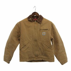 Carhartt カーハート デトロイトジャケット ダック生地 裏地キルティング ワークジャケット ブラウン (メンズ L相当) 中古 古着 P8984