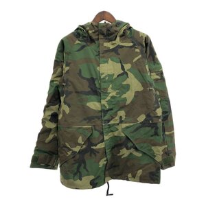 90年代 米軍実物 U.S.ARMY ECWCS GEN1 GORE-TEX パーカージャケット ミリタリー ウッドランドカモ (メンズ MEDIUM LONG) 中古 古着 P8994