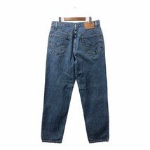 Levi's リーバイス 550 リラックスフィット デニムパンツ アメカジ ブルー (メンズ W34 L32) 中古 古着 Q2632_画像2