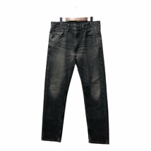 Levi's リーバイス 505 デニムパンツ アメカジ ブラック (メンズ W34 L32) 中古 古着 Q2622_画像1