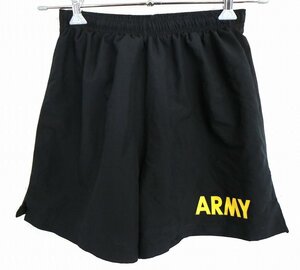 2000年代〜 米軍実物 U.S.ARMY APFU トレーニング ショートパンツ ミリタリー ブラック (メンズ S) O1441 中古 古着