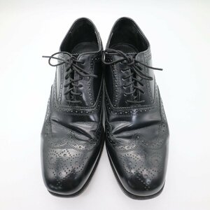 SALE/// FLORSHEIM フローシャイム 外羽根式 ウイングチップ 本革 レザーシューズ 革靴 黒 ( メンズ 9 1/2 D ≒ 27.5cm ) KA0001