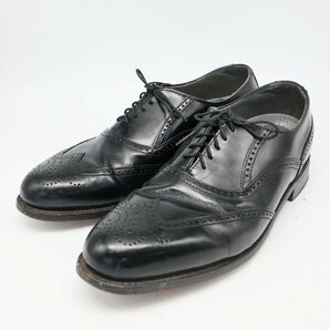 SALE/// USA製 Dexter 内羽根式 ウィングチップ 本革 レザー 革靴 レザーシューズ 通勤 ブラック ( メンズ 9M ≒ 27cm ) KA0118の画像2