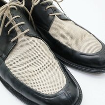 SALE/// イタリア製 JOHNSTON&MURPHY 外羽根式 Uチップ 本革 レザー 革靴 レザーシューズ ブラック ( メンズ 9.5 ≒ 27.5cm ) KA0058_画像6