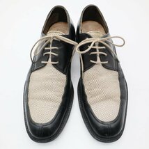 SALE/// イタリア製 JOHNSTON&MURPHY 外羽根式 Uチップ 本革 レザー 革靴 レザーシューズ ブラック ( メンズ 9.5 ≒ 27.5cm ) KA0058_画像1