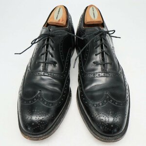 SALE/// Johnston&Murphy 内羽根式 ウィングチップ 本革 革靴 レザーシューズ ブラック ( メンズ 8 1/2 DB ≒ 26.5cm ) KA0218