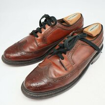 SALE/// 70-80年代 JCPenney 外羽根式 ロングウィングチップ 革靴 レザーシューズ ブラウン ( メンズ 8 D ≒ 26cm ) KA0221_画像2
