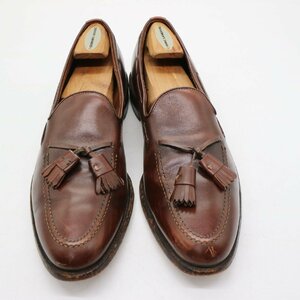 SALE/// 80年代 USA製 ALLEN EDMONDS Uチップ 本革 レザ- タッセルローファー ブラウン ( メンズ 10 1/2 A ≒ 28.5cm ) KA0313