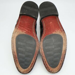 SALE/// FLORSHEIM 内羽根式 ウィングチップ 本革 レザー 革靴 レザーシューズ 通勤 ブラック ( メンズ 10 D ≒ 28cm ) KA0157の画像5