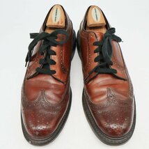 SALE/// 70-80年代 JCPenney 外羽根式 ロングウィングチップ 革靴 レザーシューズ ブラウン ( メンズ 8 D ≒ 26cm ) KA0221_画像1