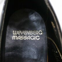 SALE/// WEYENBERG MASSAGIC 外羽根式 Uチップ 本革 革靴 レザーシューズ フォーマル ブラック ( メンズ 9 1/2EEE ≒ 27.5cm ) KA0458_画像10