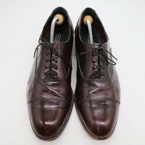 SALE/// FLORSHEIM フローシャイム 内羽根式 ストレートチップ 本革 革靴 レザーシューズ ブラック ( メンズ 10D ≒ 28cm ) KA0455