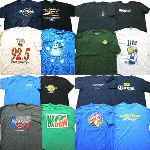 ◎有名企業系半袖Ｔシャツ set ハードロック マクドナルド 他 (メンズXL) 16枚セット まとめ売り 古着卸 1円スタート ST7 MP9711